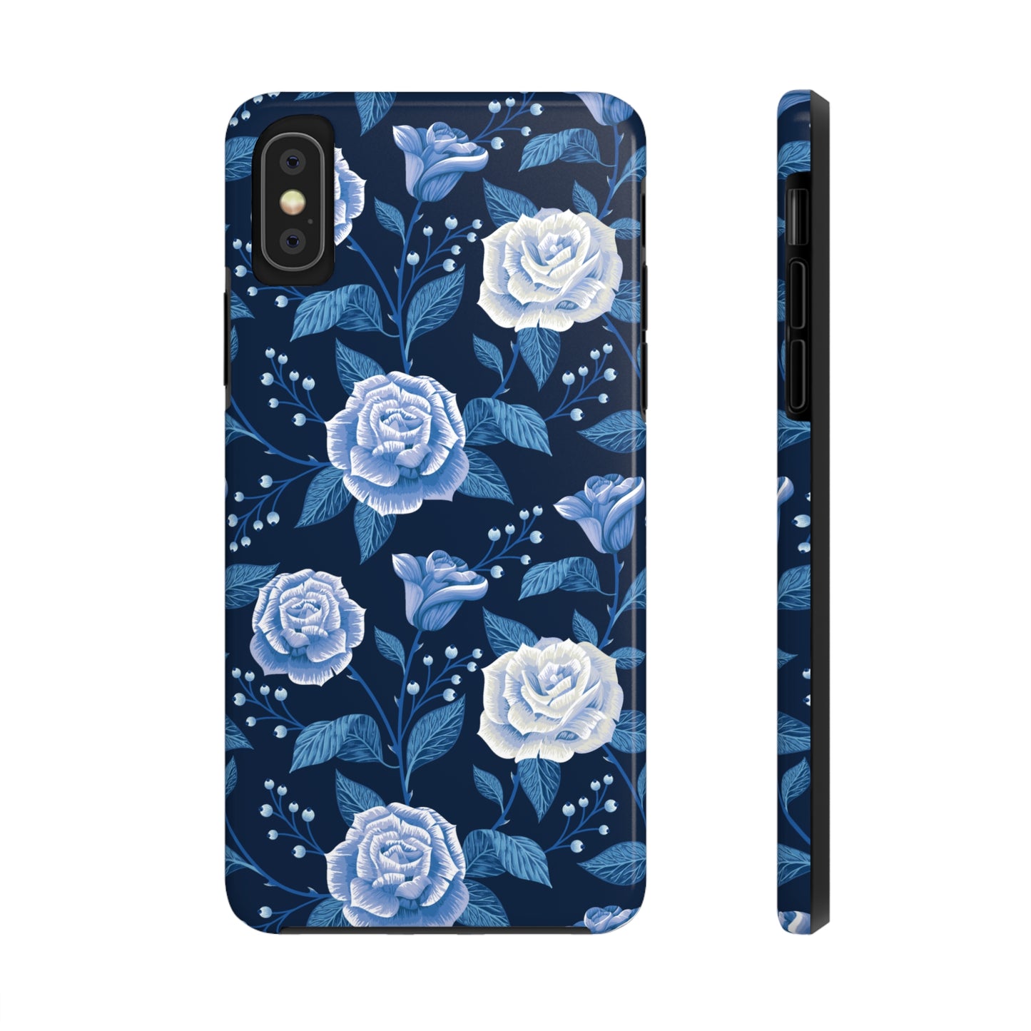 Midnight Rose Tough iPhone Case