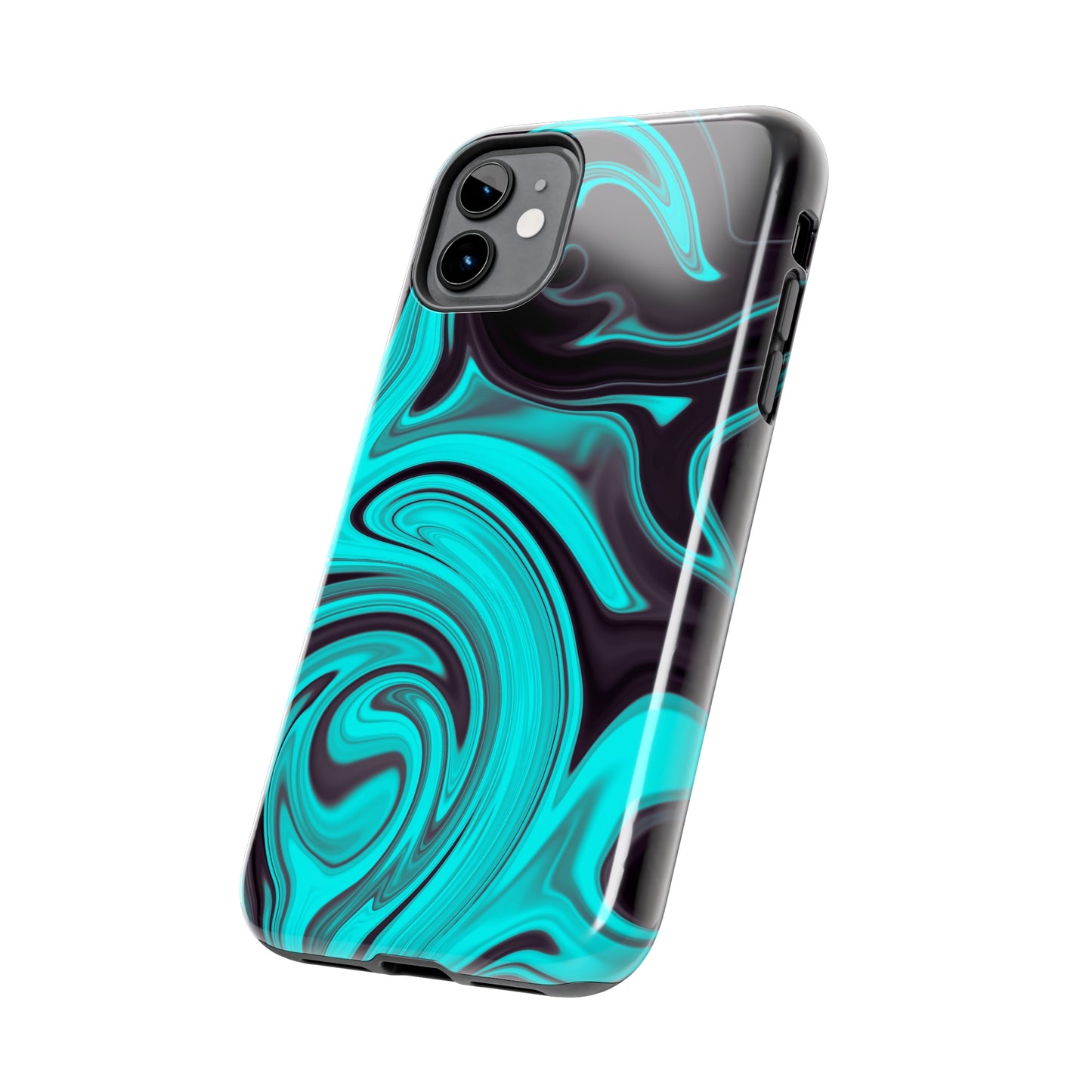 Aqua liquid marble pattern Tough Case