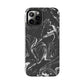 Grey & White liquid paint pattern Tough Case