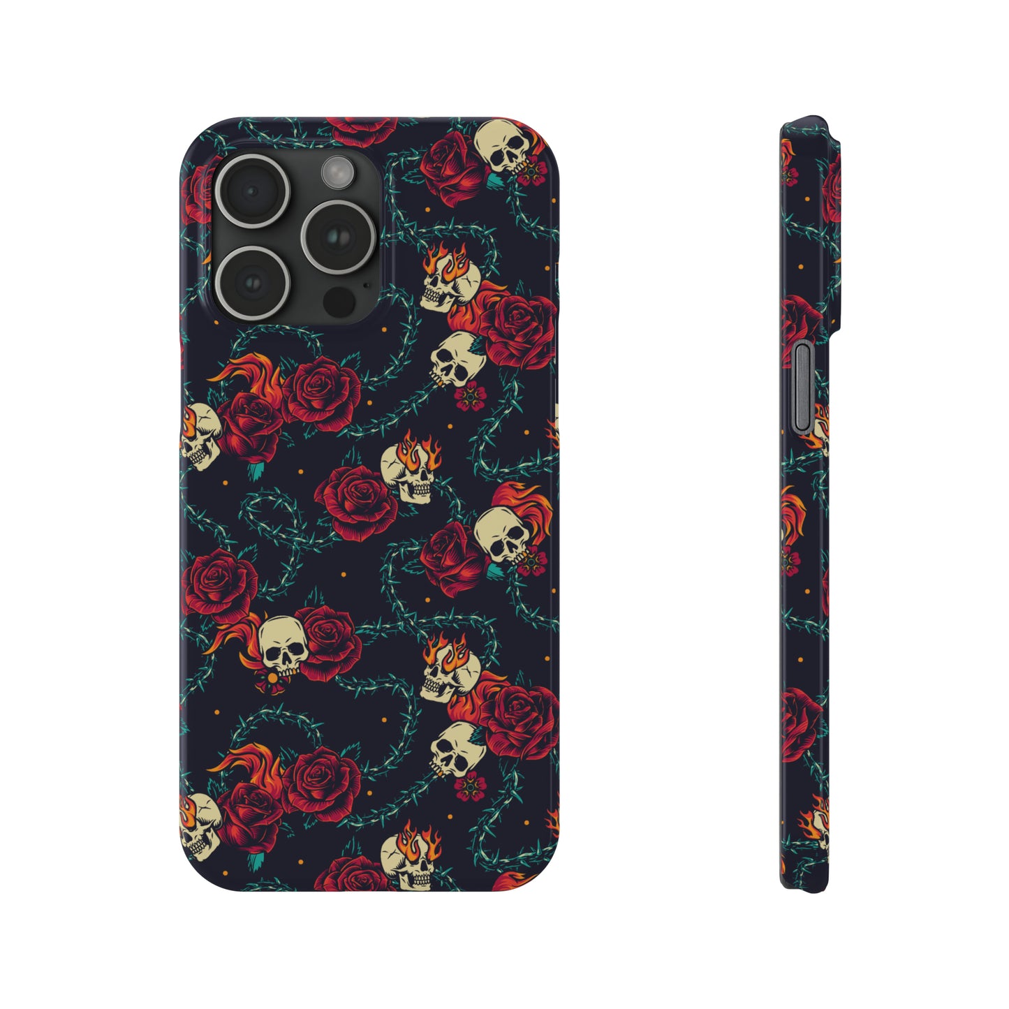 Skulls & Roses Snap Case