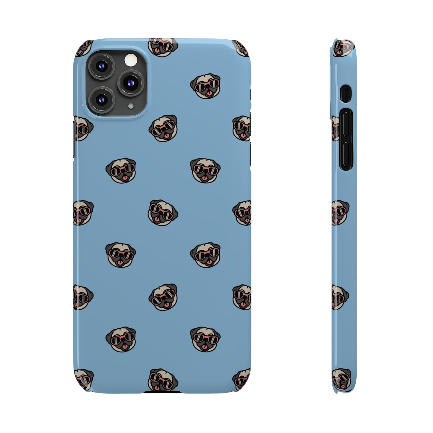 Pug Pattern Snap Case