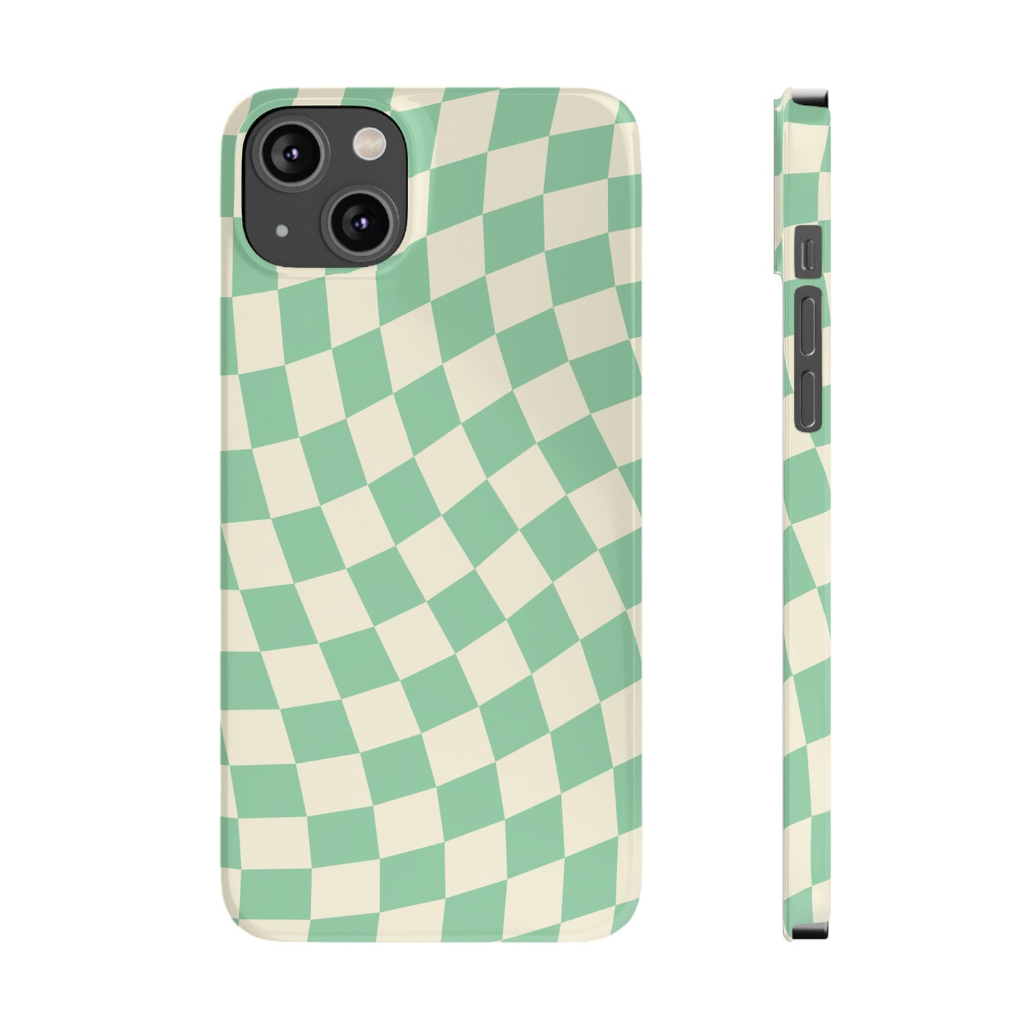 Pistachio Checkers Snap Case