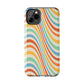 Retro Swirl Tough iPhone Case