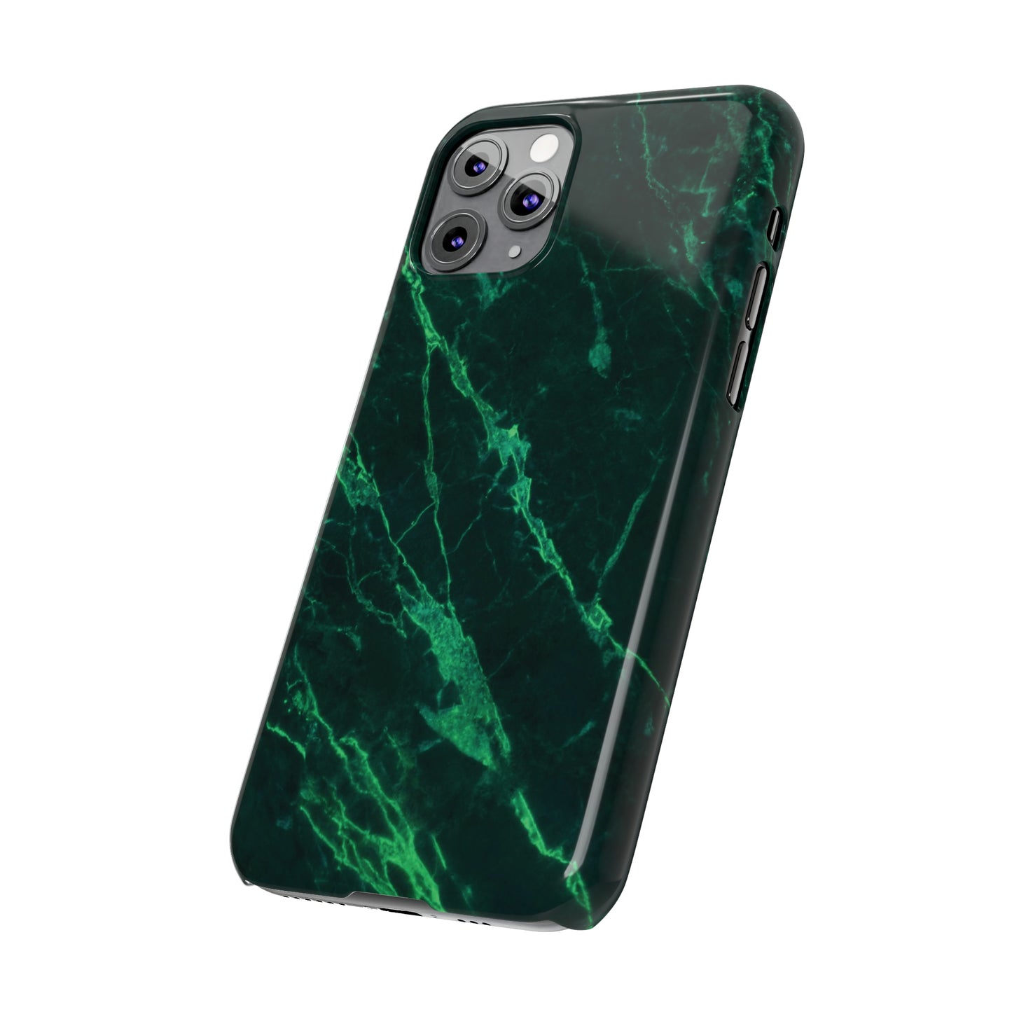 Dark green marble pattern Snap Case