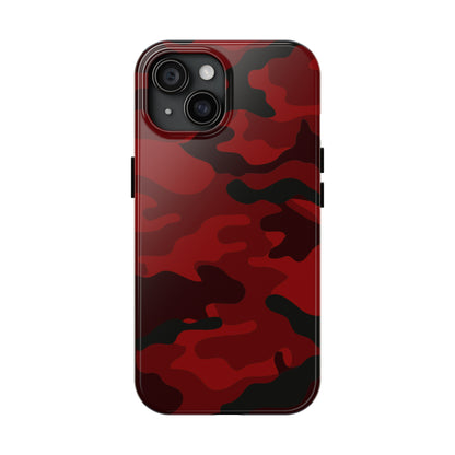 Red Camouflage Tough Case