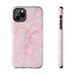 Pink Marble Tough iPhone Case