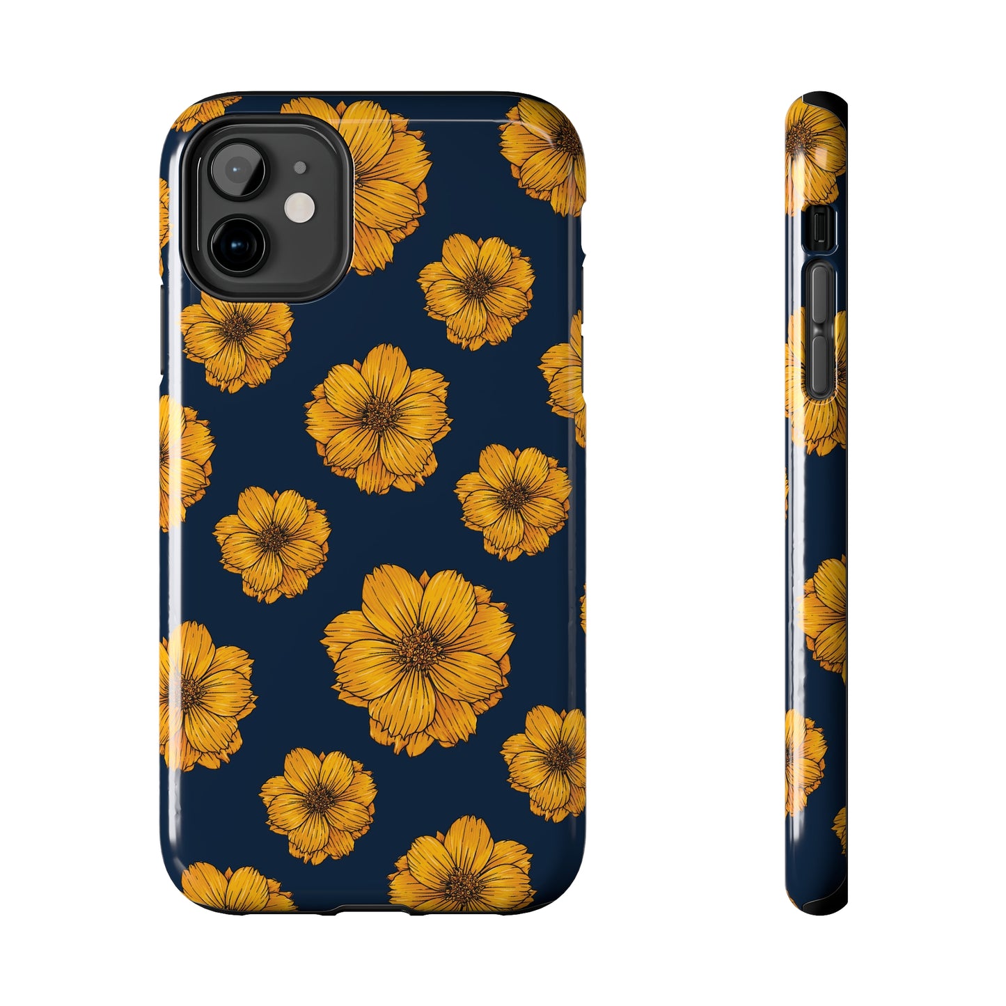 Sunflower Glimmer Tough iPhone Case