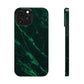 Dark green marble pattern Snap Case