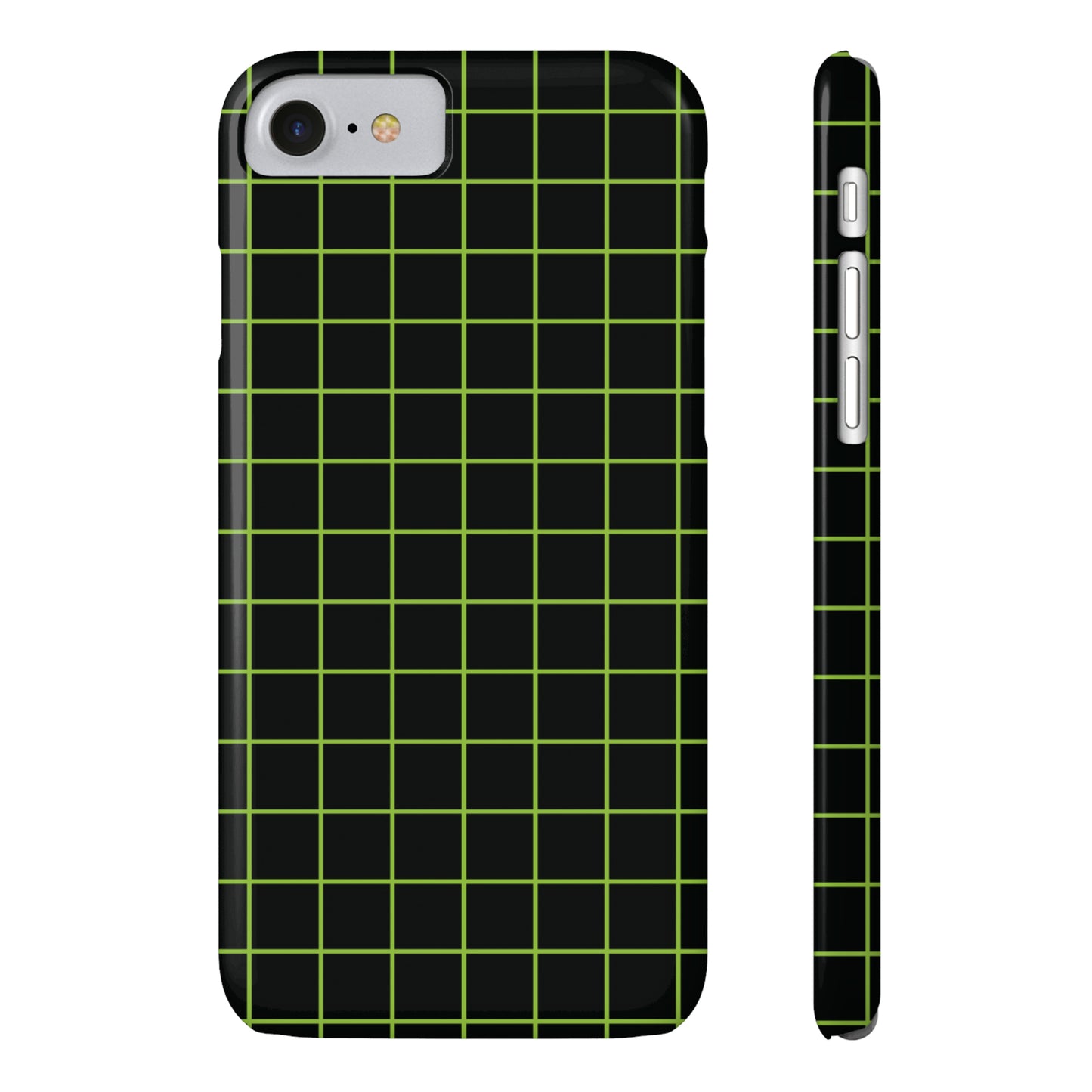 Green Grid Snap Case