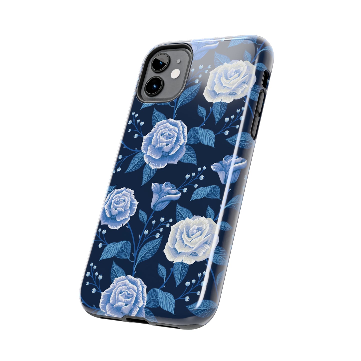 Midnight Rose Tough iPhone Case