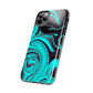 Aqua liquid marble pattern Tough Case