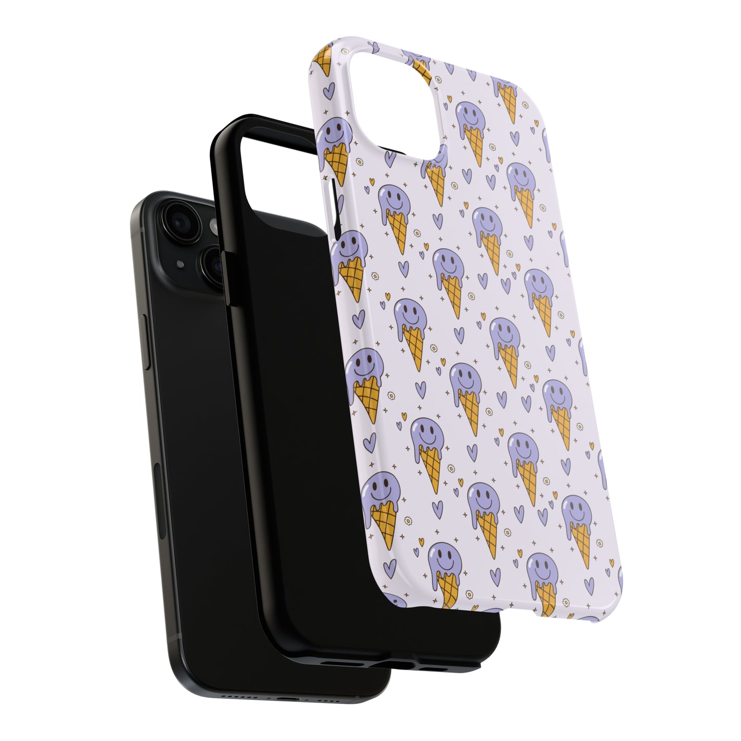 Blueberry Ice Cream Tough iPhone Case