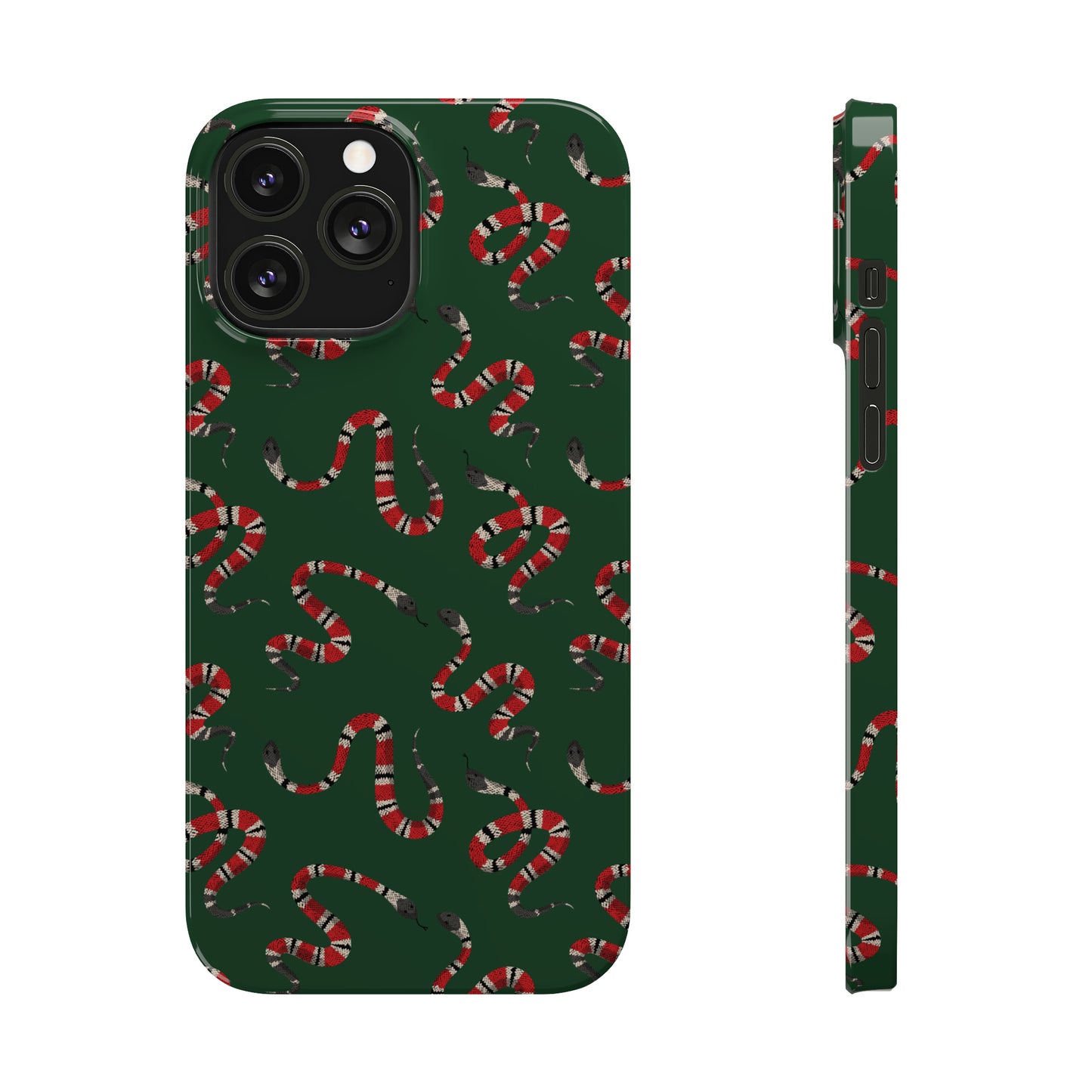 Snake Pattern Snap Case