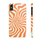 Orange Dizzy Spiral Snap Case