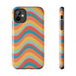 Wavy Pattern Tough iPhone Case