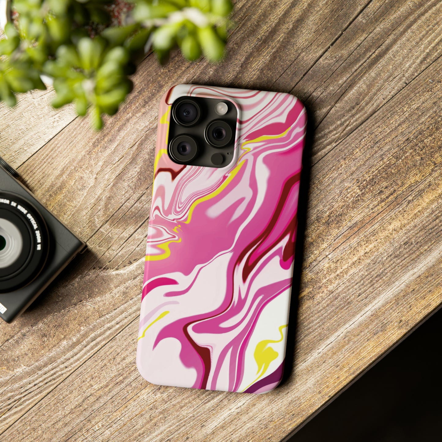 Acid marble pattern Snap Case