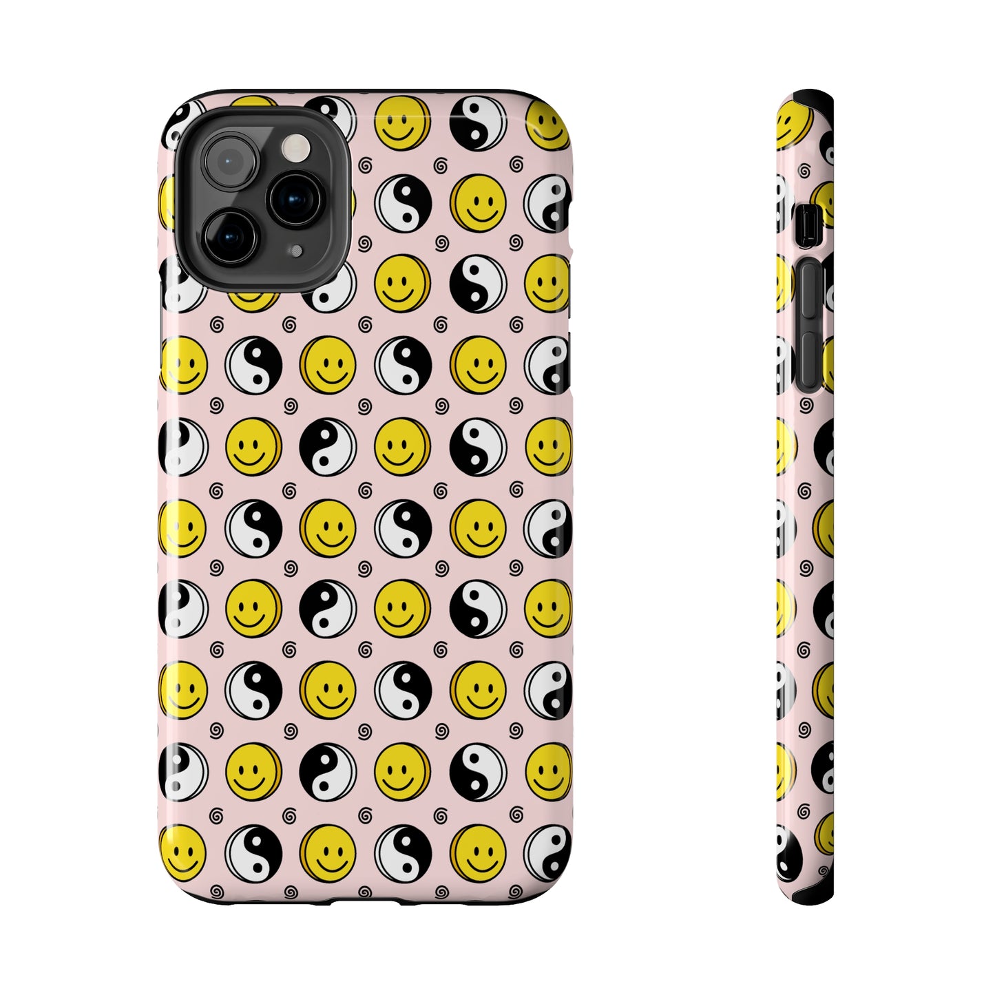 Yin and yang X Smiley Tough iPhone Case