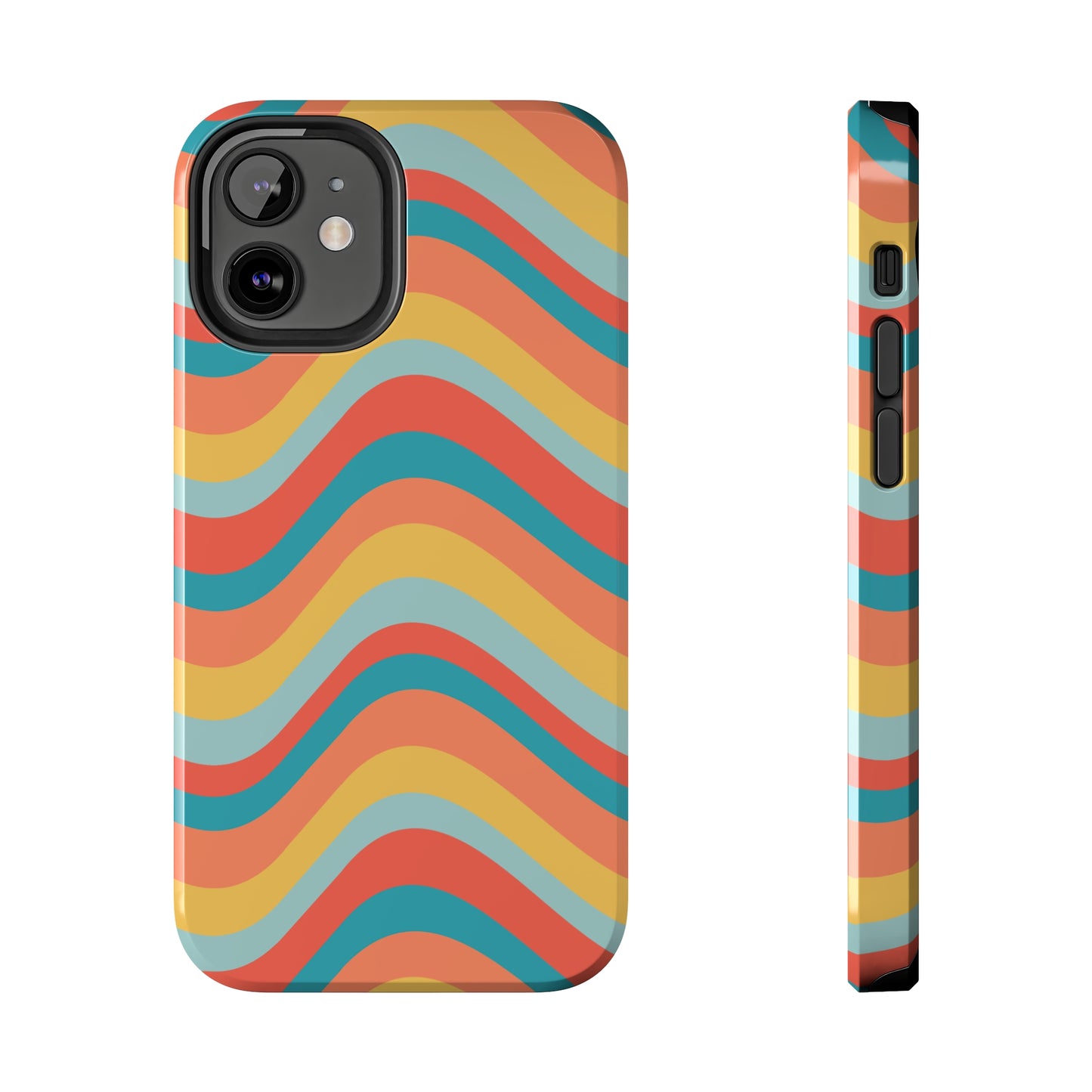 Wavy Pattern Tough iPhone Case