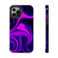 Purple liquid marble pattern Tough Case