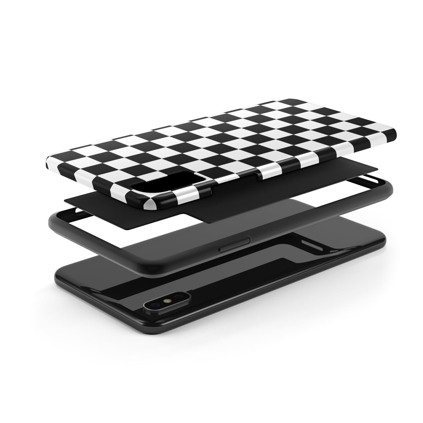 Black and white checks Tough Case