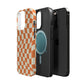 Retro Orange Peel Crazy Checkers MagSafe Tough Case