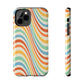 Retro Swirl Tough iPhone Case