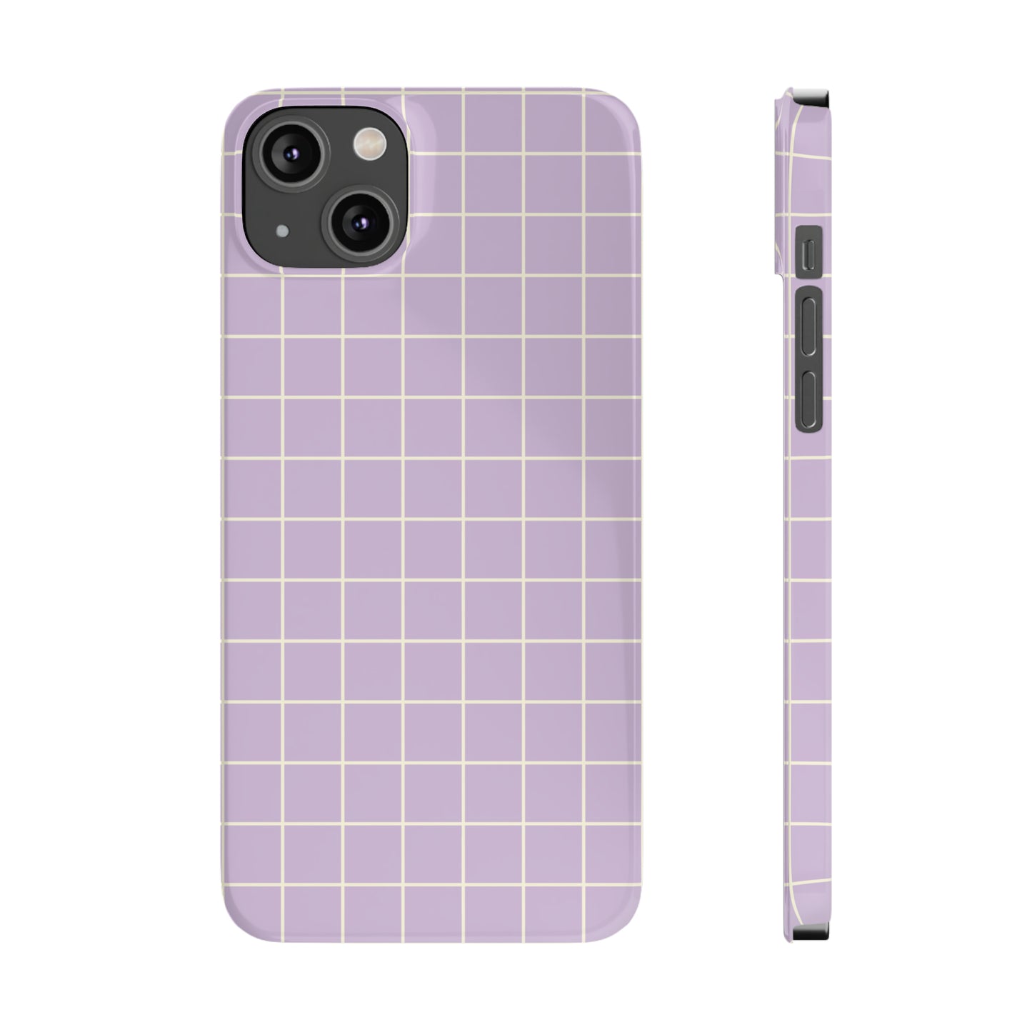 Lavender Grid Snap Case