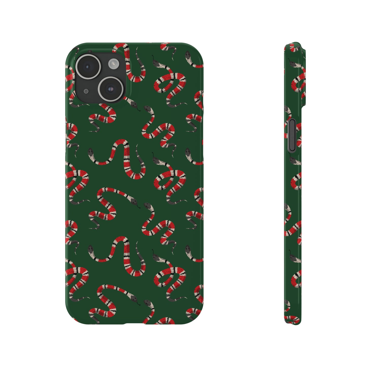 Snake Pattern Snap Case