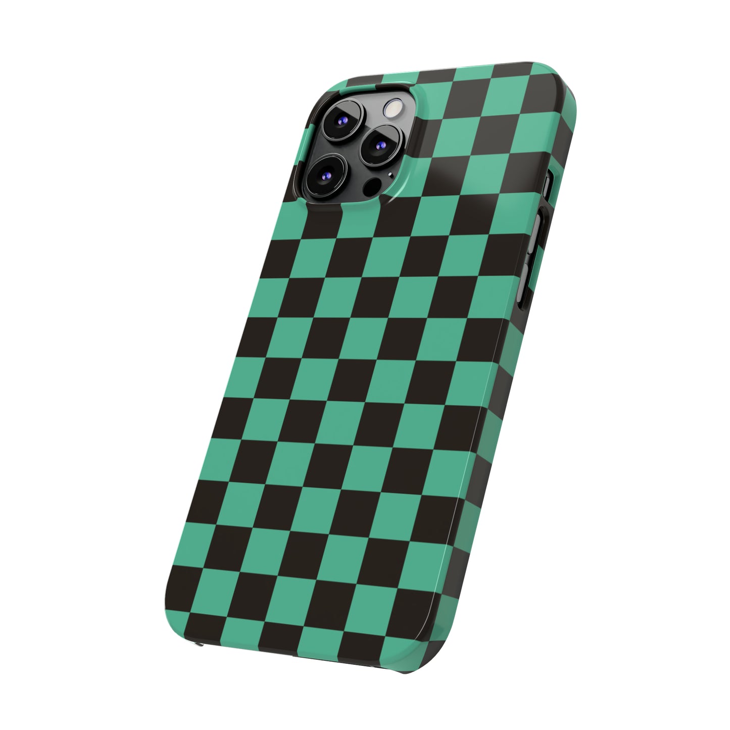 Green Checkers Snap Case