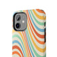 Retro Swirl Tough iPhone Case