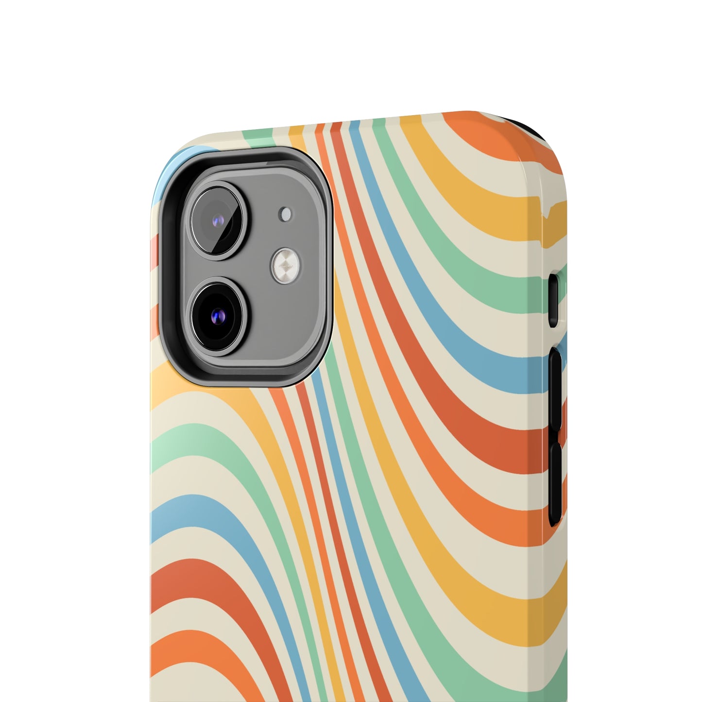 Retro Swirl Tough iPhone Case