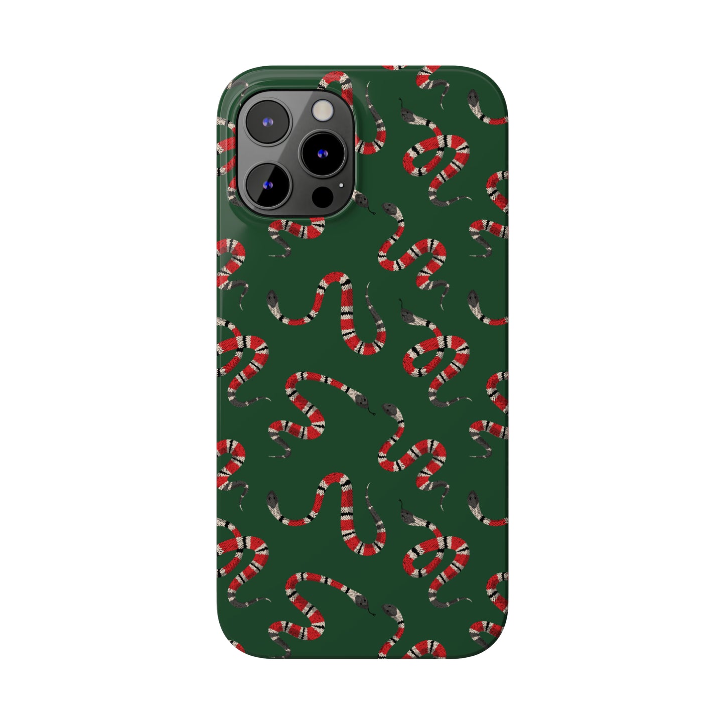 Snake Pattern Snap Case