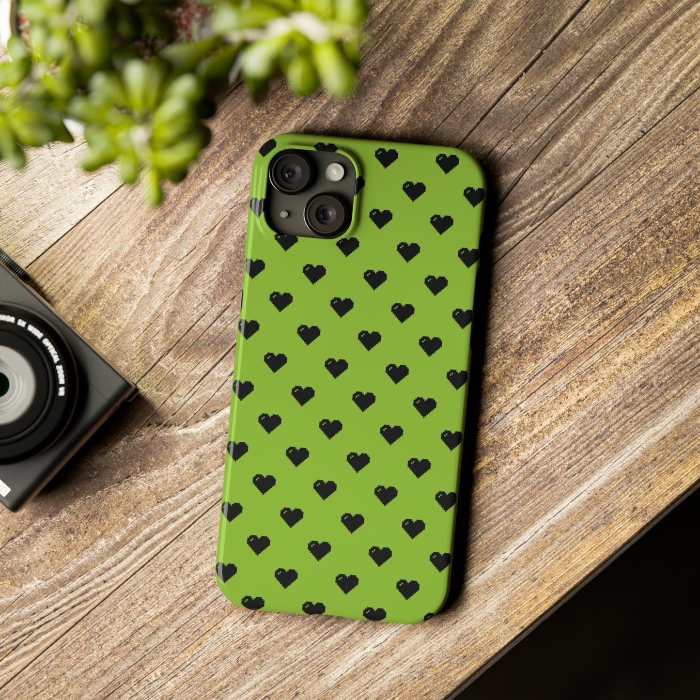 Pixelated Heart Snap Case