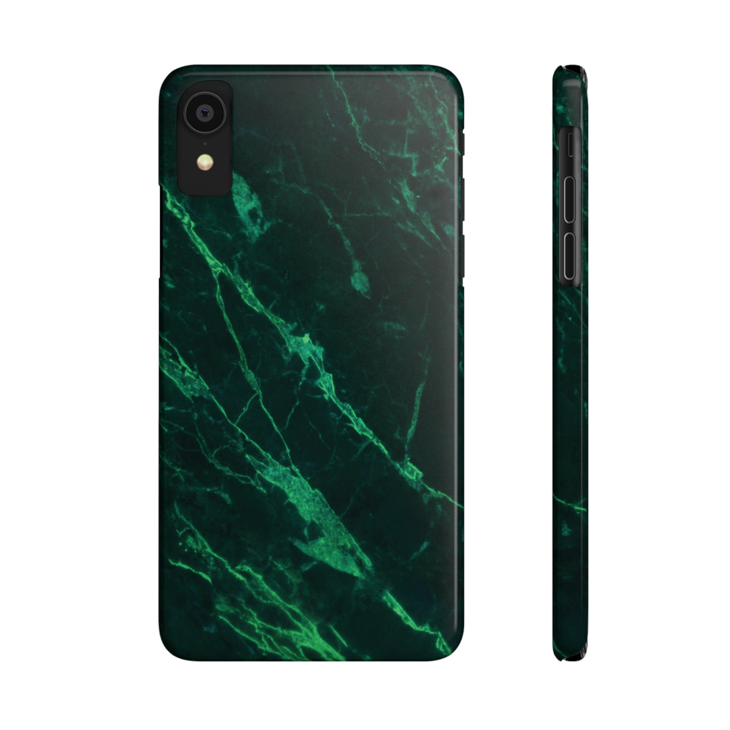 Dark green marble pattern Snap Case