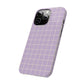 Lavender Grid Snap Case