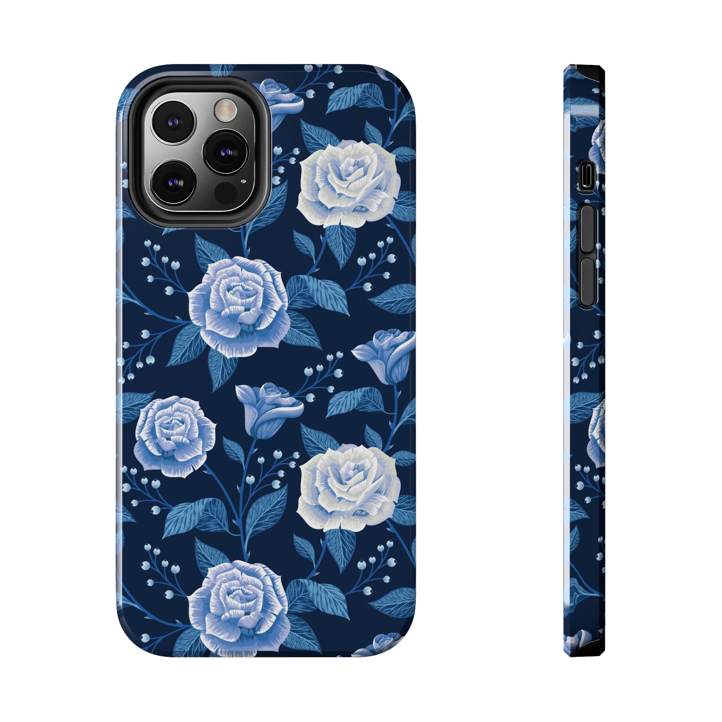 Midnight Rose Tough iPhone Case