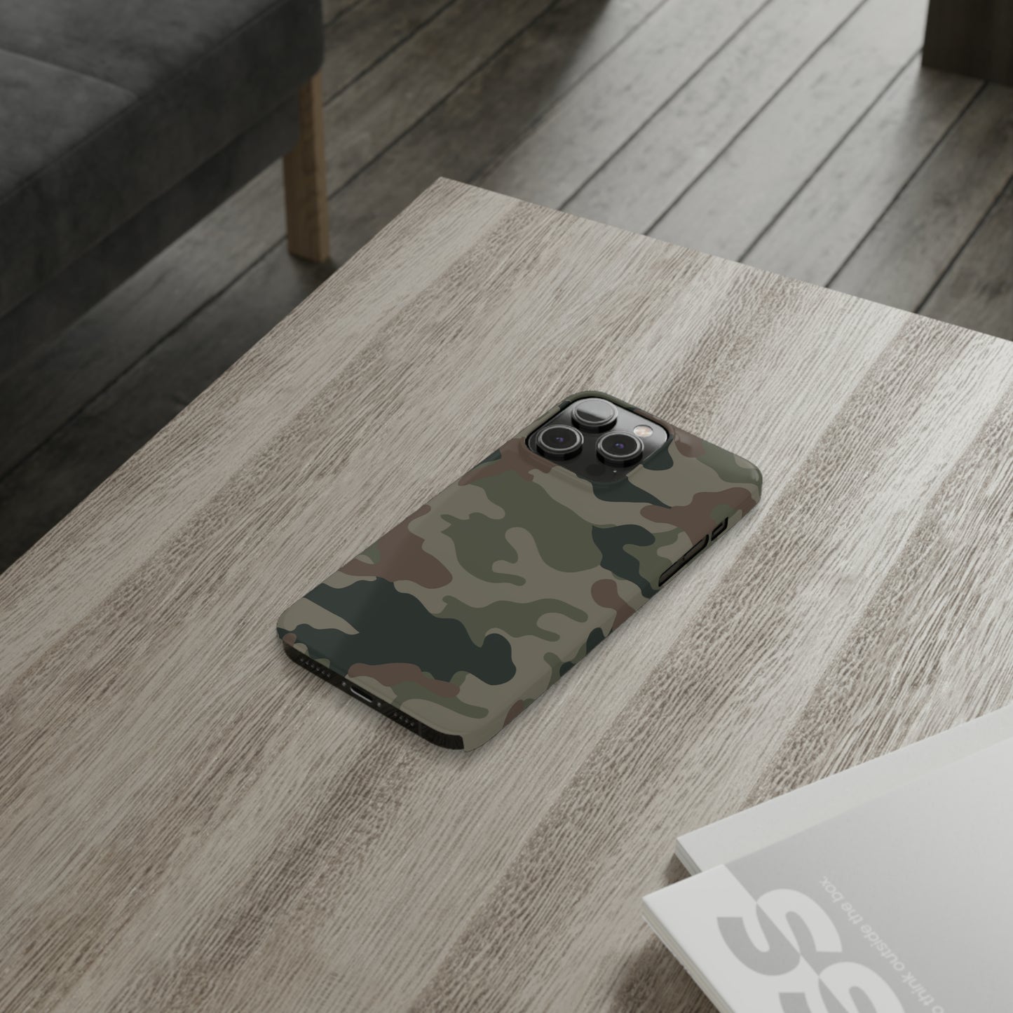 Dark Camouflage Snap Case