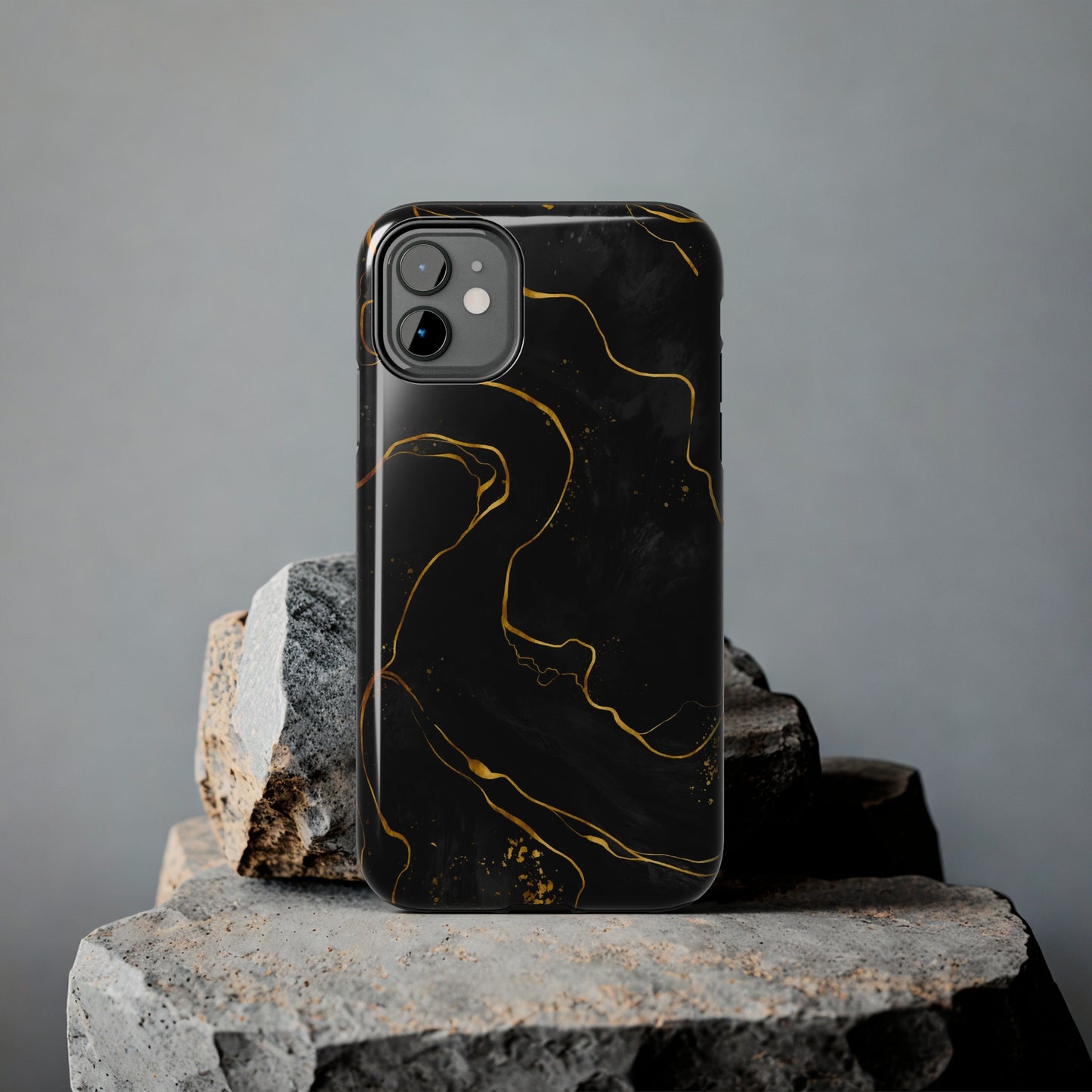 Black Mirage Tough iPhone Case