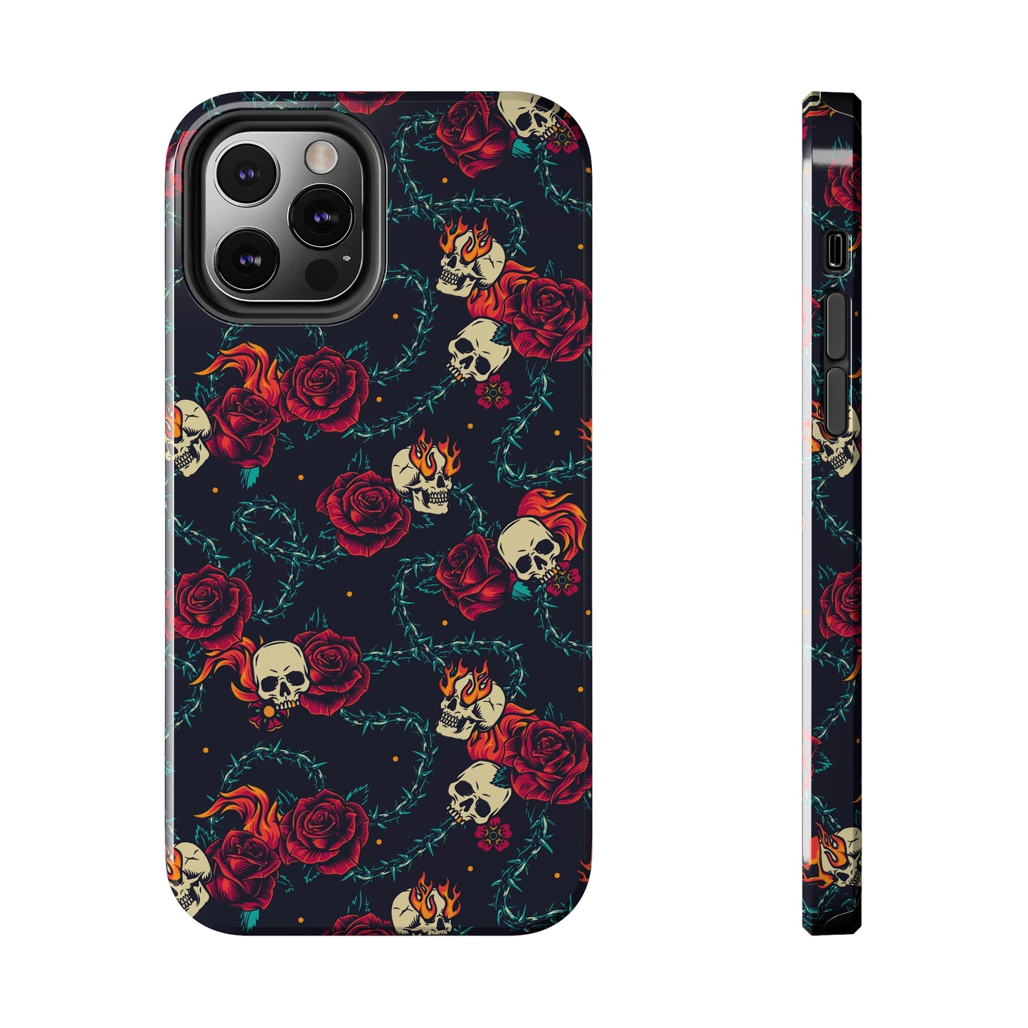 Skulls & Roses Tough iPhone Case