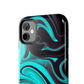 Aqua liquid marble pattern Tough Case