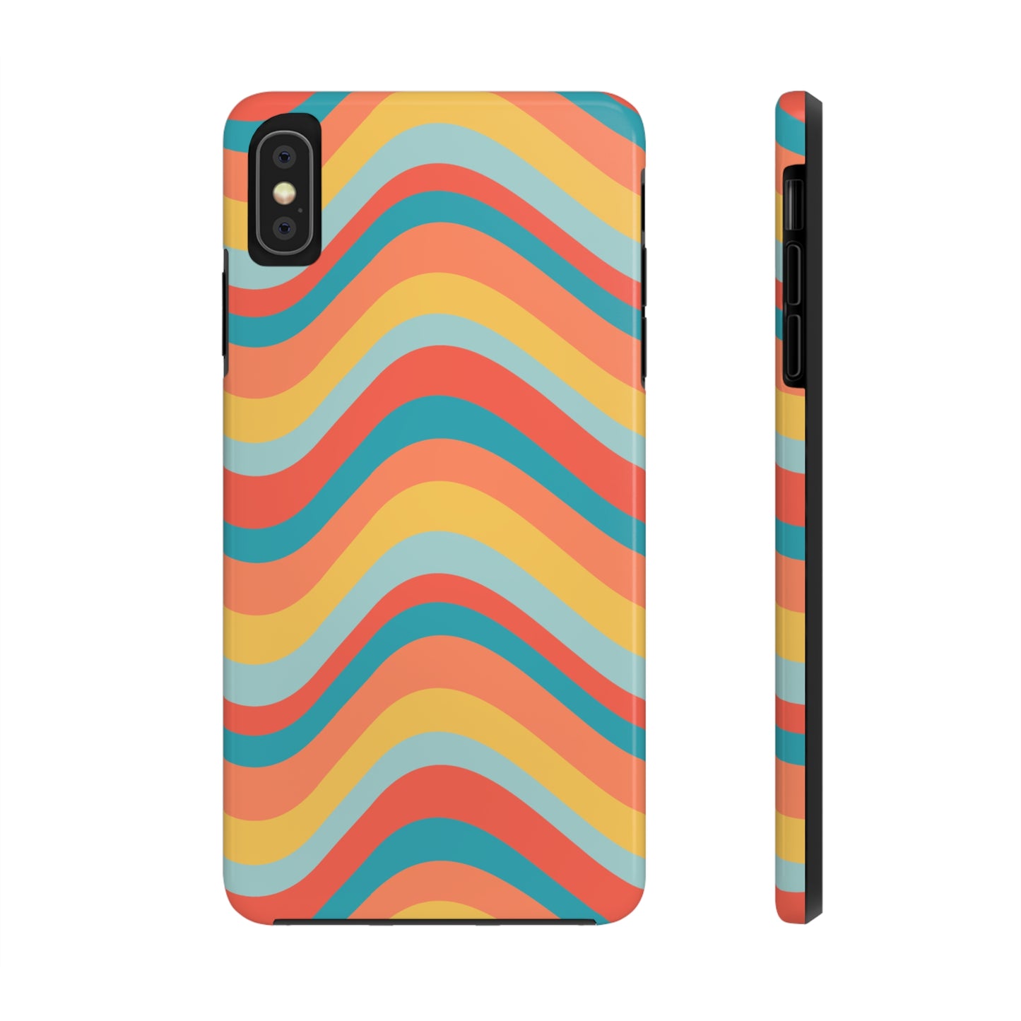 Wavy Pattern Tough iPhone Case