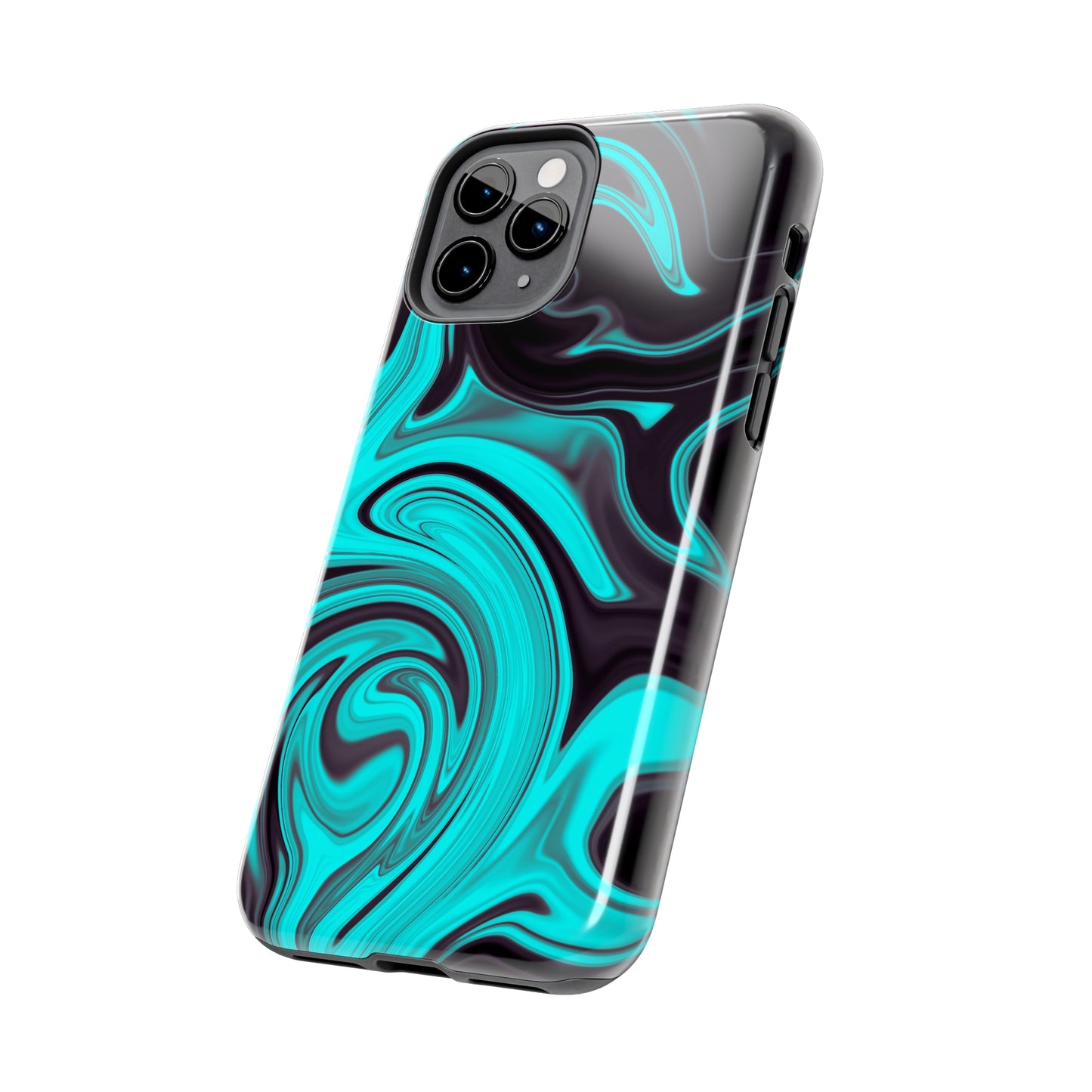 Aqua liquid marble pattern Tough Case