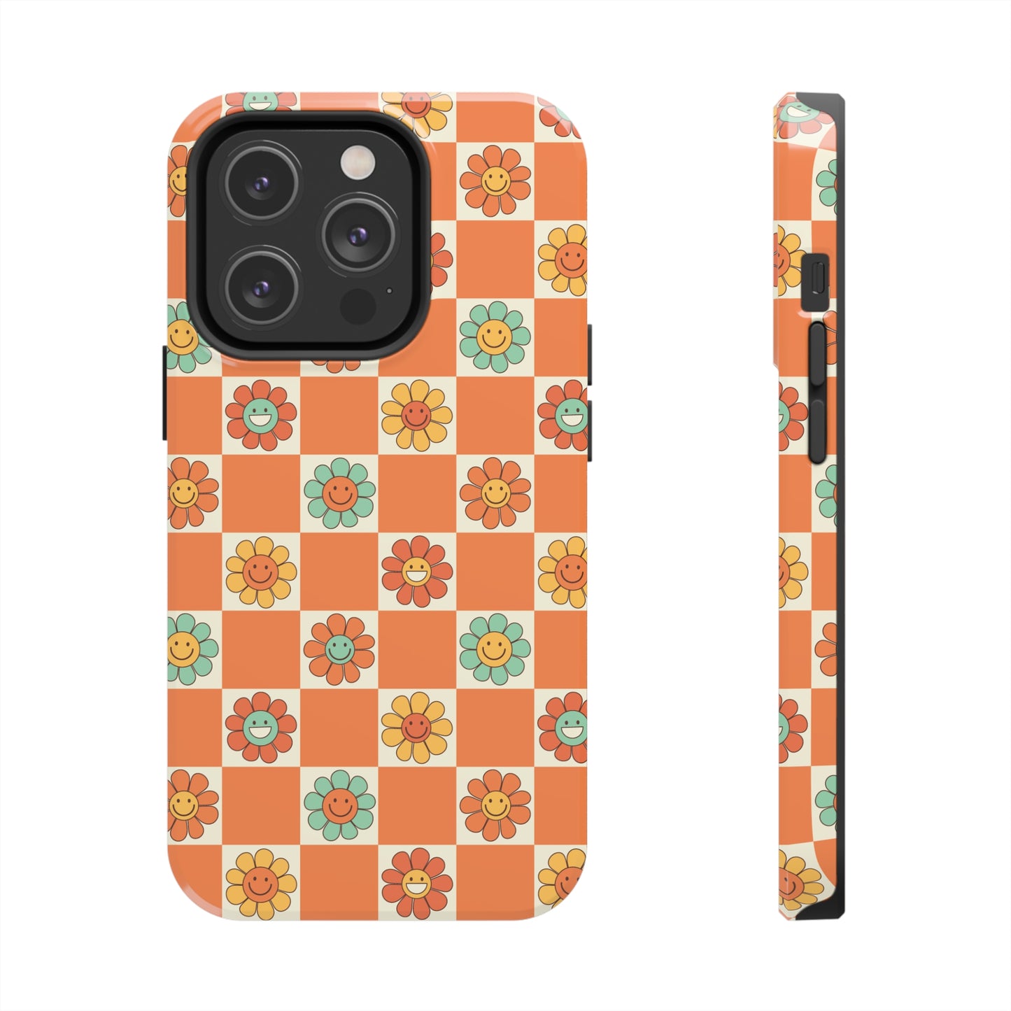 Retro Daisies Tough iPhone Case