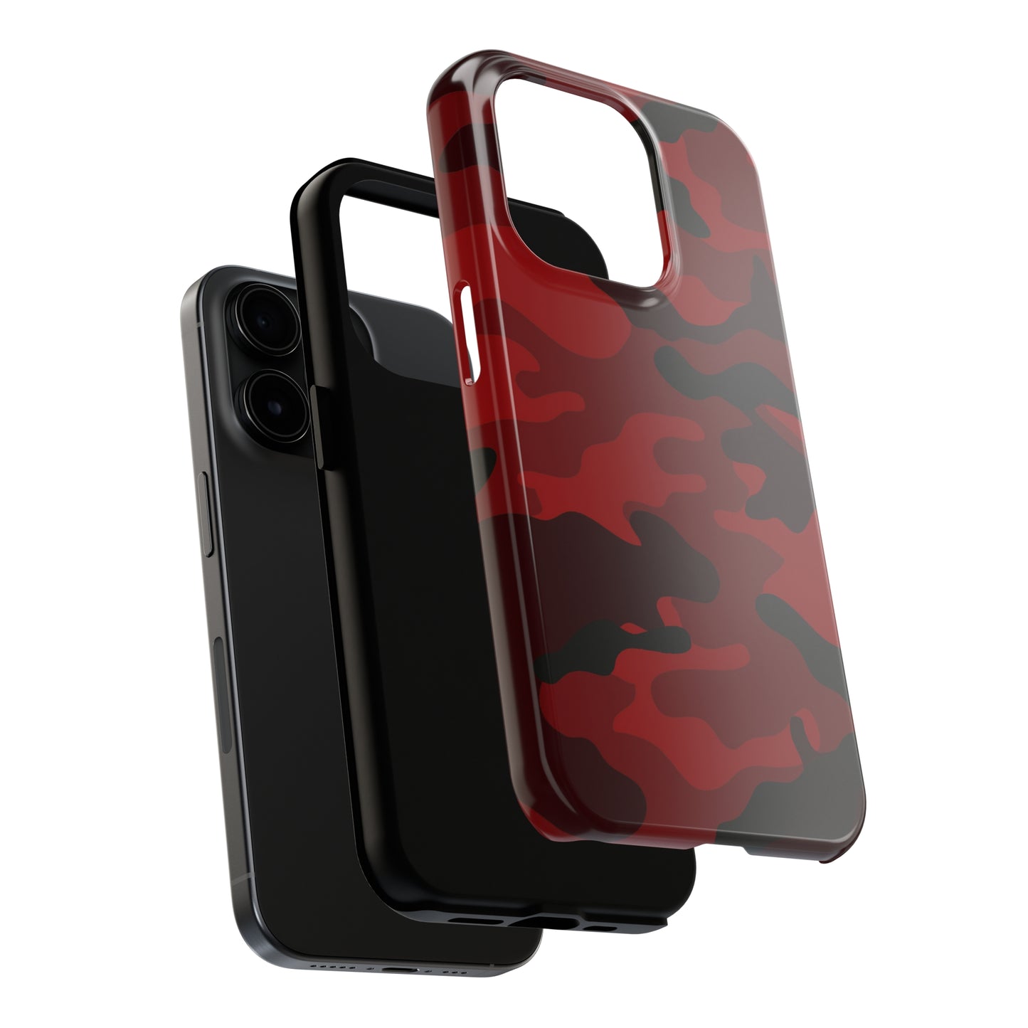 Red Camouflage Tough Case