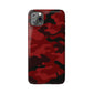 Red Camouflage Snap Case