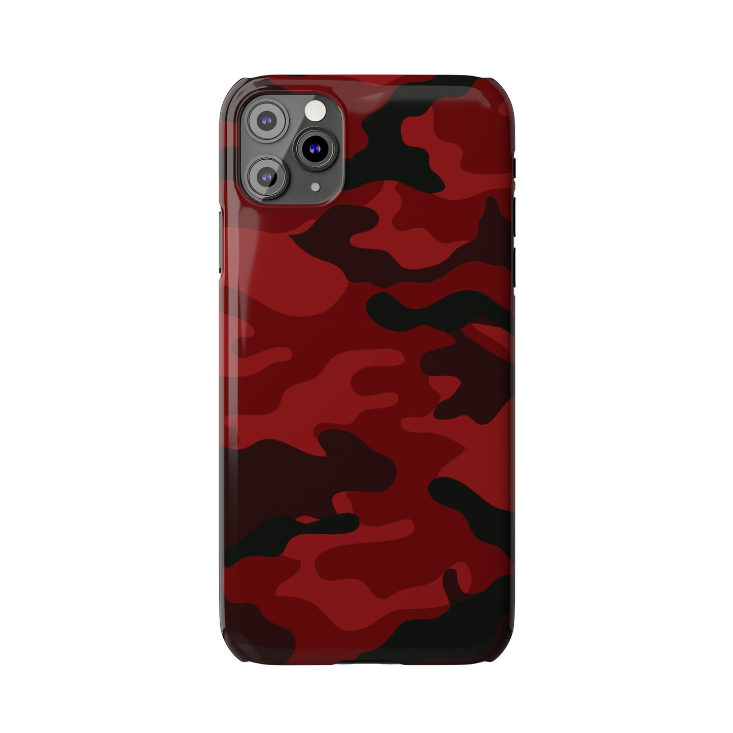 Red Camouflage Snap Case