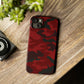 Red Camouflage Snap Case