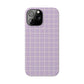 Lavender Grid Snap Case