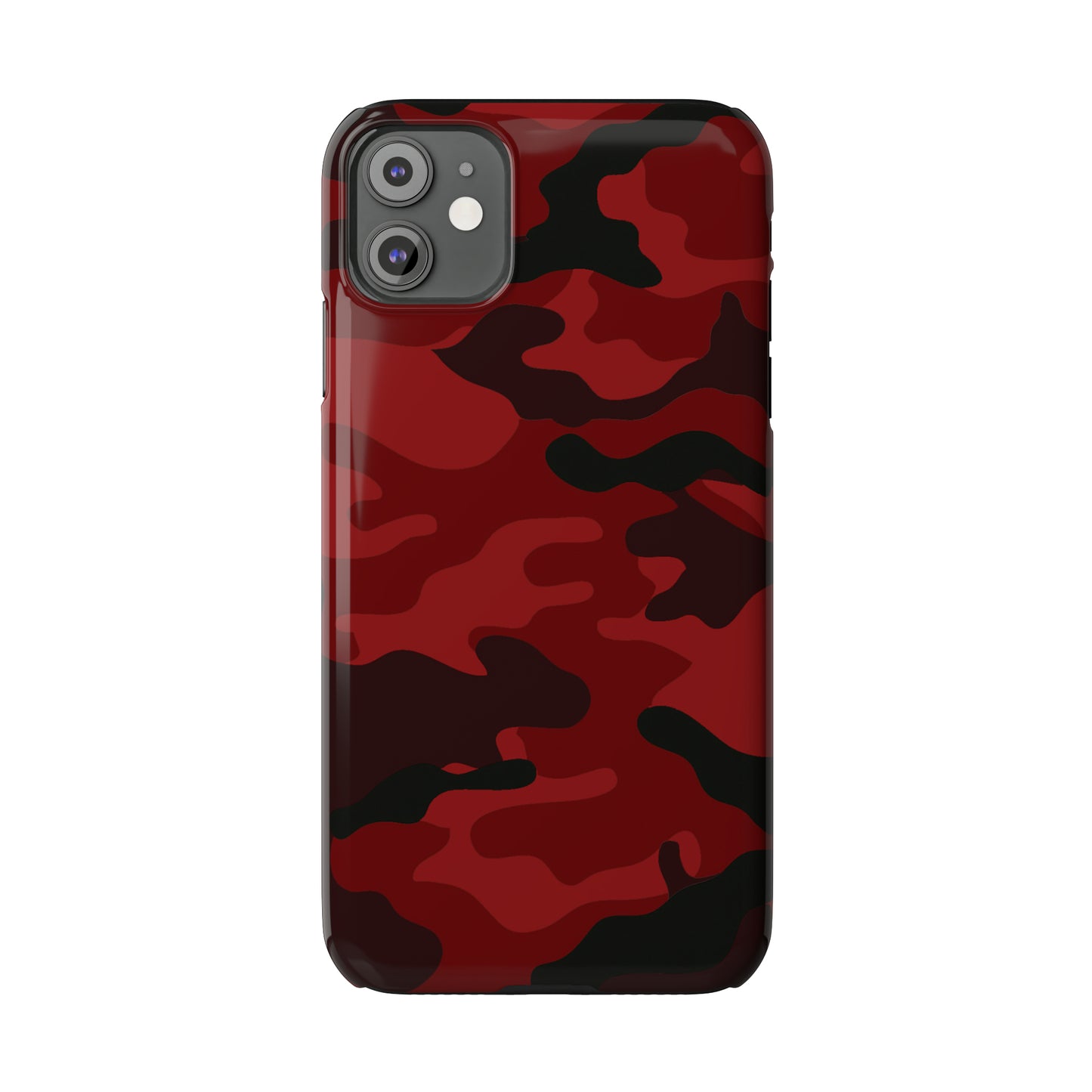 Red Camouflage Snap Case