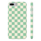 Retro Mint Checkers Snap Case